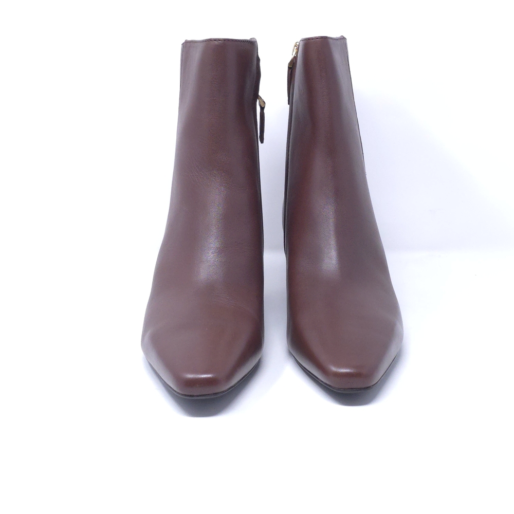 LAUREN Ralph Lauren Ankle Boots Willa Dark Mahogany 9.5 Medium - Picture 3 of 10